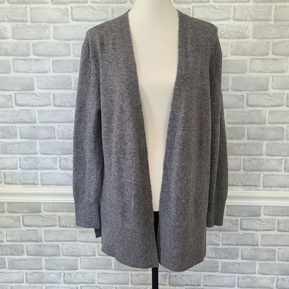 Madewell Open Front Wool Alpaca Blend  Walker Sweater Cardigan Cozy Womens Small